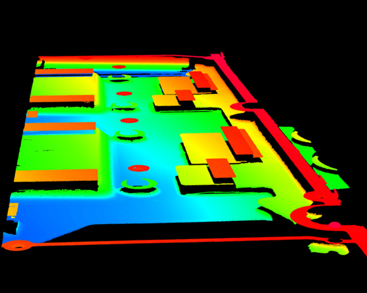 發(fā)動機水冷組件高度差檢測