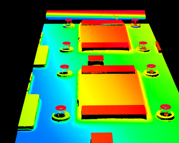 發(fā)動機水冷組件高度差檢測