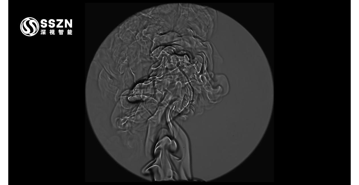 高速相機(jī)觀測(cè)甲烷燃燒的紋影成像 高速相機(jī)觀測(cè)甲烷燃燒的紋影成像